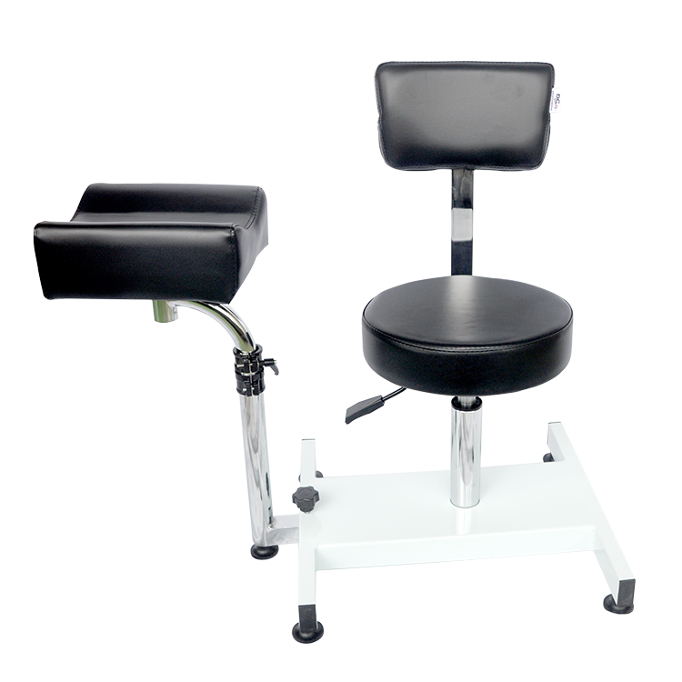 Portable Beauty Nail Salon Furniture With Stool PVC Leather Pedicure Manicure Nail Chair For Nails Supplies Salon