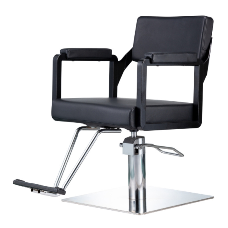 Most-Liked Multifunctional Salon Furniture Comfortable Belmont Barber Chair Parts Black Barber Chair