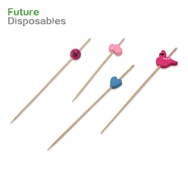 mini bamboo  Colourful Paper Parasol Pick Umbrella Cocktail Picks