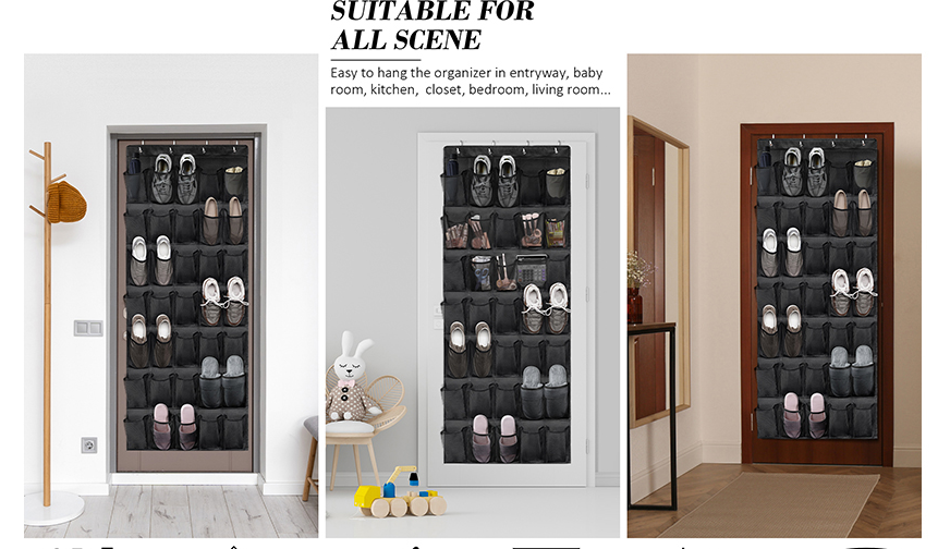 Over The Door Shoe Organizers 35 Durable Mesh Pockets Hanging Shoe Organizer Shoe Rack