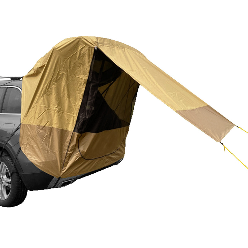 Custom Size Outdoor Self Driving Tour Canopy Waterproof Cover Sun Shade Anti Bites Car Rear Awning Tent