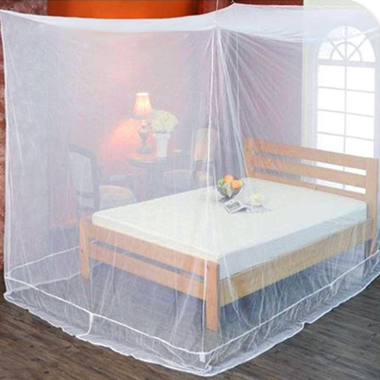 Full Cover King size Hanging large Rectangular Polyester indoor outdoor Bedroom Anti Mosquito net