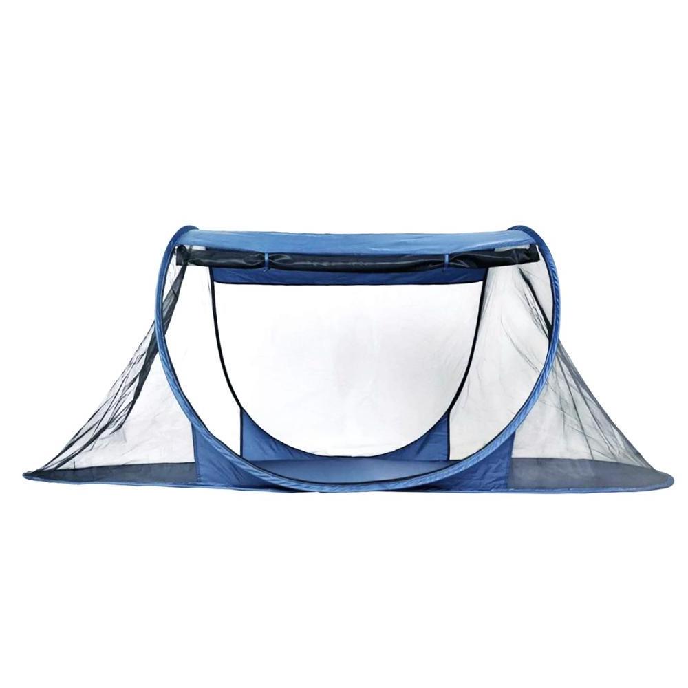 Single Blow Up Folding Picnic Shelter Family Camping Hiking Tactical Outdoor Pop Up Mesh Mosquito Net Tent