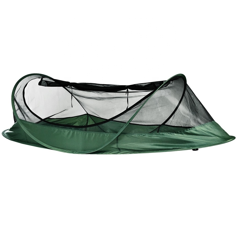 Wholesale Green Outdoor 1 Person Automatic Pop up Foldable Waterproof Mosquito net 1 Man Hiking Camping Tent