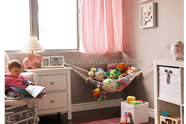 High quality hanging Hammock Net Organizer Stuffed Animals