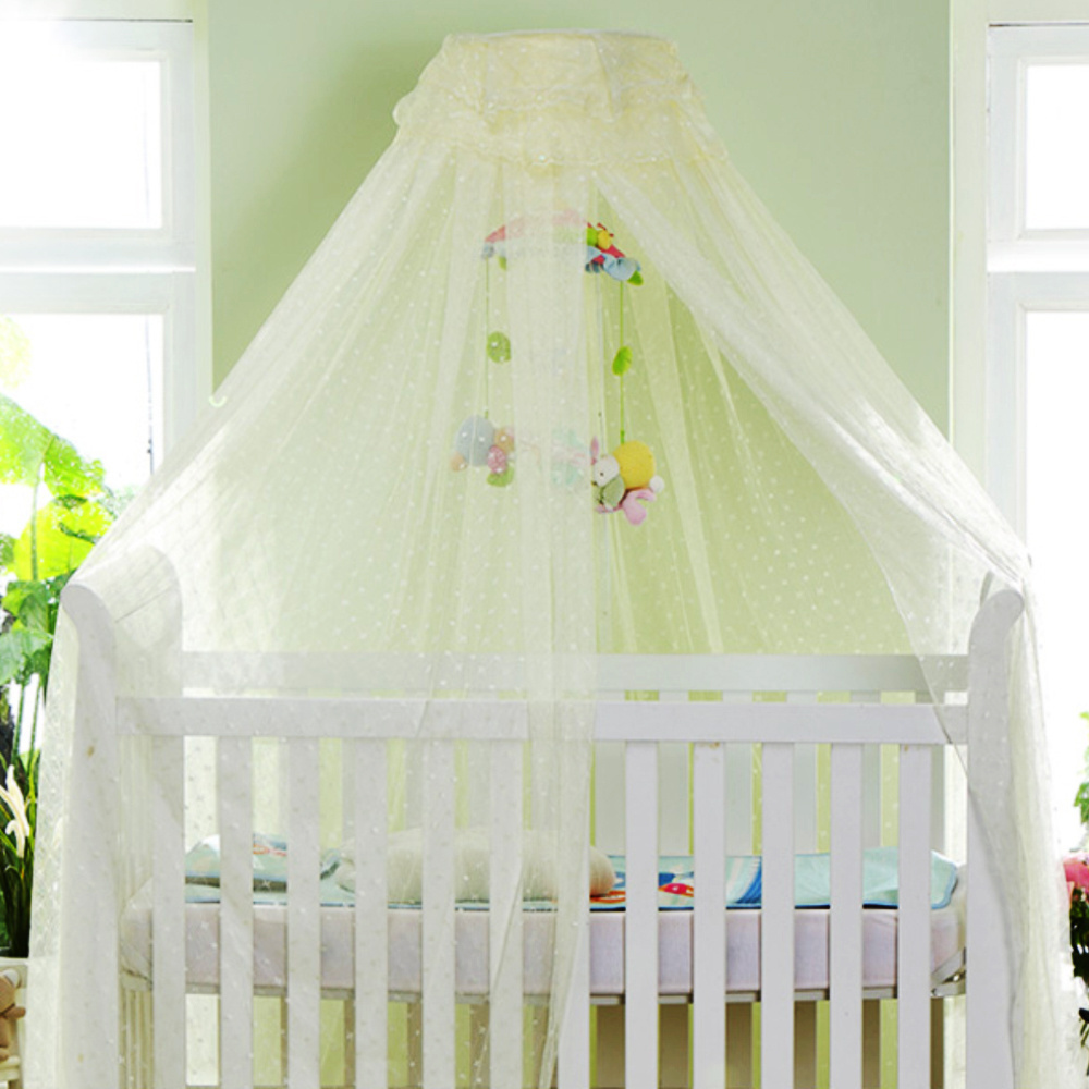 Wholesale Polyester Canopy Dome Hanging Baby Bassinet Baby Crib Bed Mosquito Net