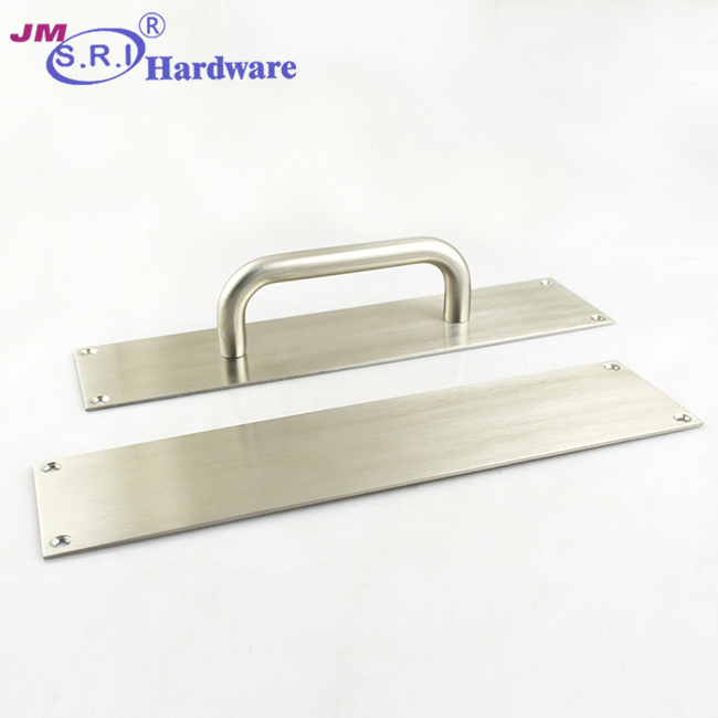 Set of Stainless Steel Door Handle Pull and Push Plate