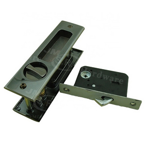 Popular rectangle shape hook lock for sliding door , sliding door key lock