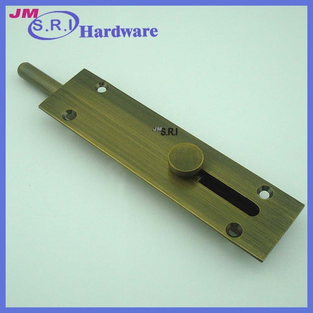 Modern brass surface mounted floor door lock bolt