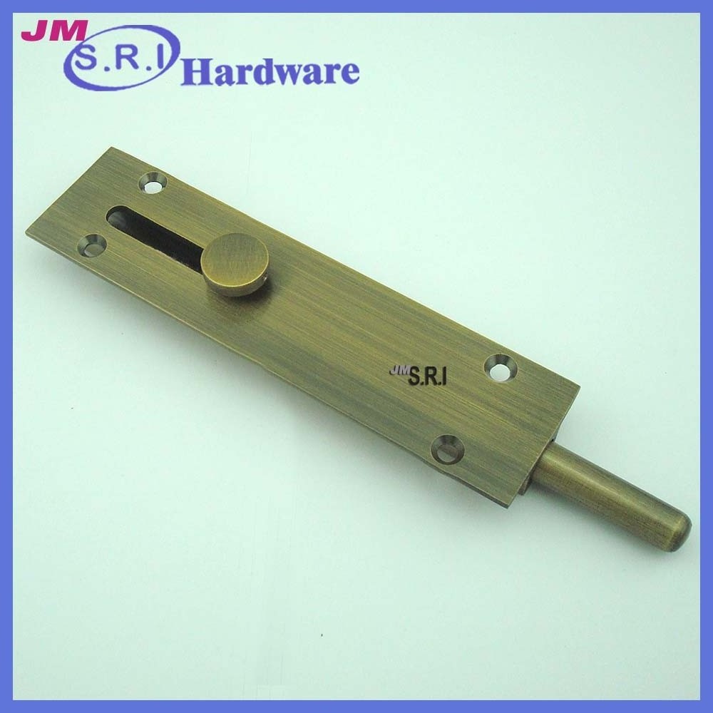 Modern brass surface mounted floor door lock bolt