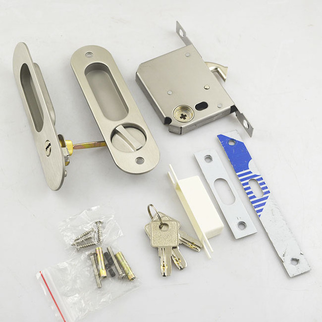 Stainless steel  304 door hardware  sliding closet door locks