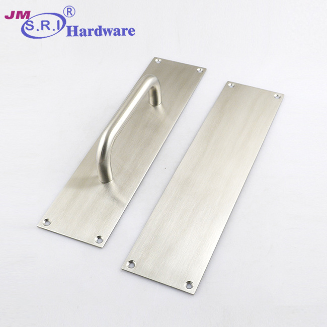 Set of Stainless Steel Door Handle Pull and Push Plate