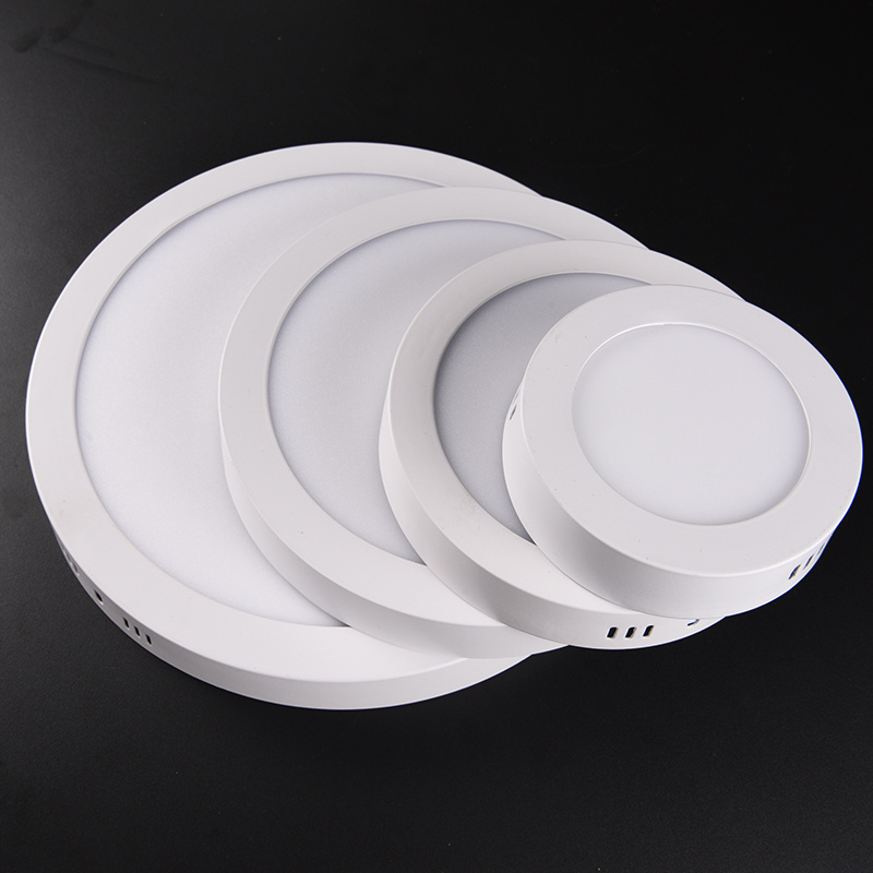 3w 6w 9w 18w Luminous White Acrylic Recessed Round Led Panel Light Manufactures Surface mounted Lighting Warm Office