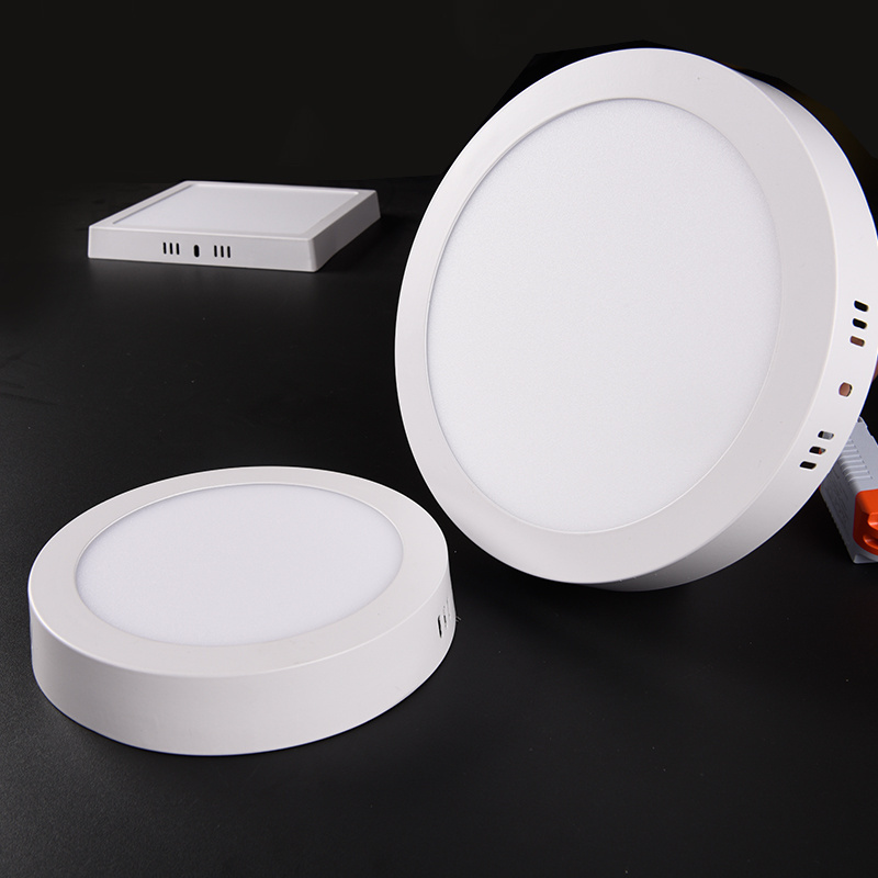 3w 6w 9w 18w Luminous White Acrylic Recessed Round Led Panel Light Manufactures Surface mounted Lighting Warm Office