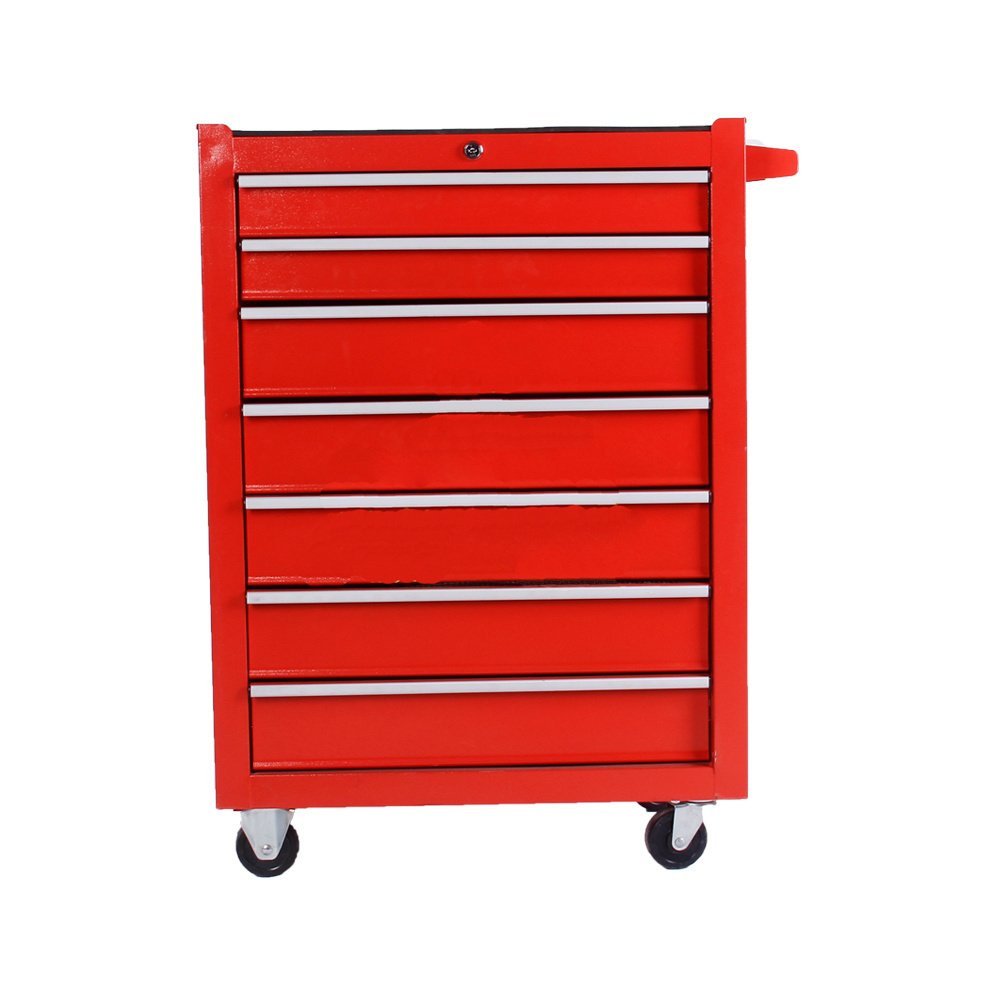 7 Drawers Rolling Metal Rugged Equipment Tool Cabinet For Storage Tools