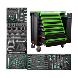 2024 New Design Tool Set Box Storage Cabinet With 202 PCS Mechanic Tool Kit Workshop Tool Chest