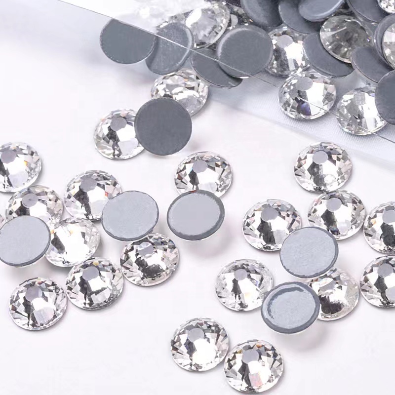 1400pcs Better DMC Hotfix Rhinestone Motif Strass DIY Hotfix Crystal With Glue On Flatback heat press Glass stones