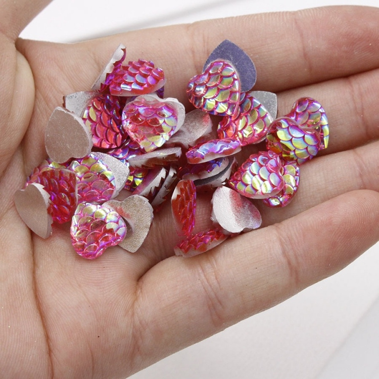 12mm heart shape resin stone glue on nail arts and nail flatback rhinestone glue on shoes as decoration hot selling