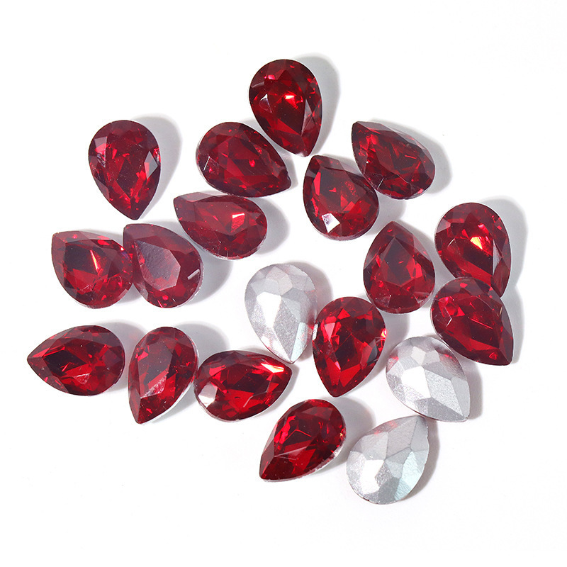 Sew on Glass Crystal Stone / Teardrop Rhinestones Crystal beads /Sew On Rhinestone