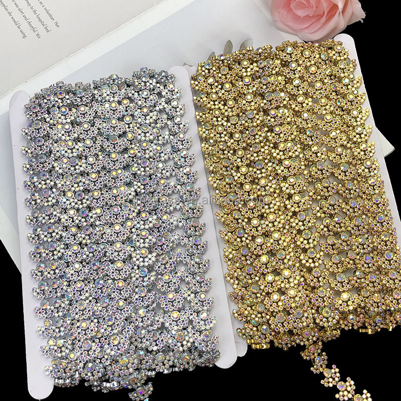 Diamond Homecoming Garter Crystal Beads Embroidery Rhinestone Lace Trimmings For Clothes And Jackets Deals In Wholesale