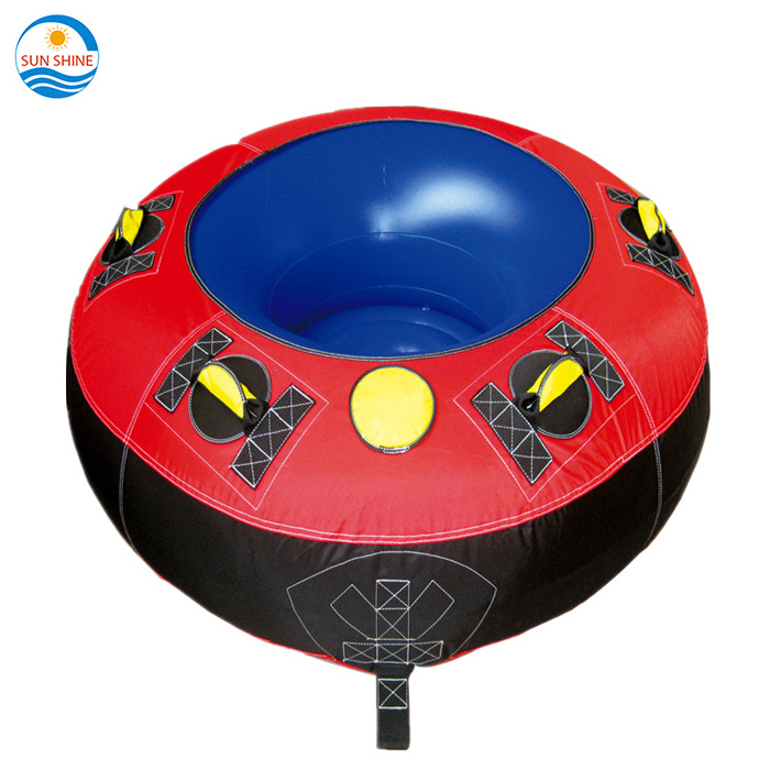 1-3 rider inflatable towable water sport spinning towable Tube speed boat water tube