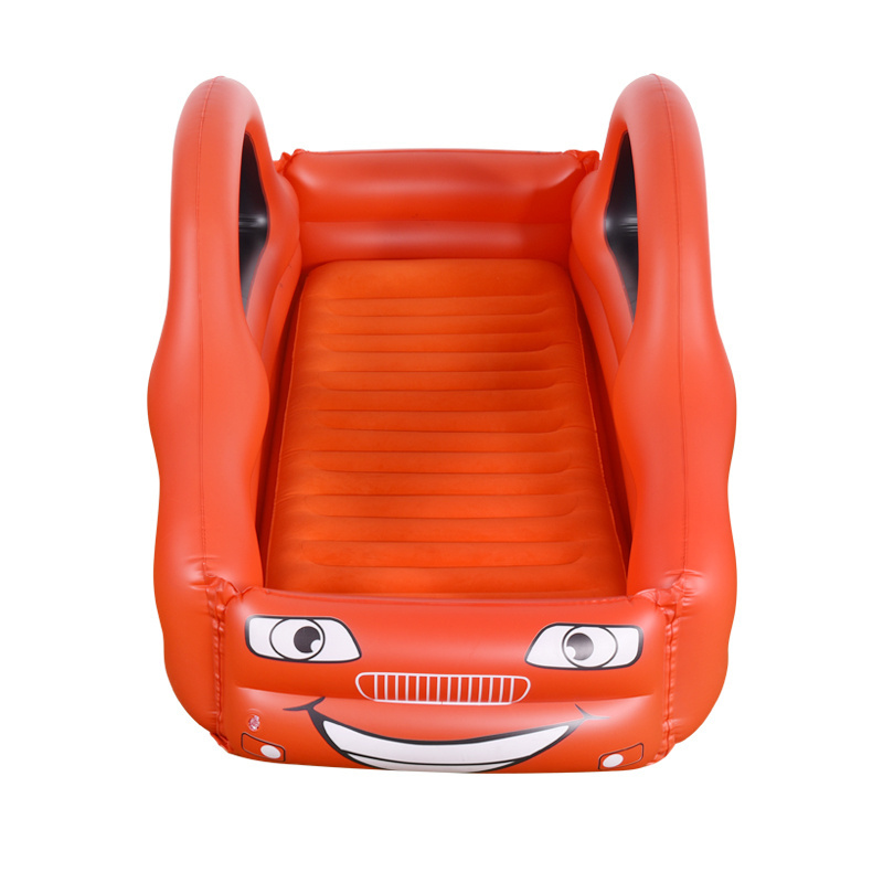 Inflatable Baby Car Bed Inflatable Children Bed Sofa Inflatable Kids Beds Custom EN71 Standard PVC Home Furniture Foldable