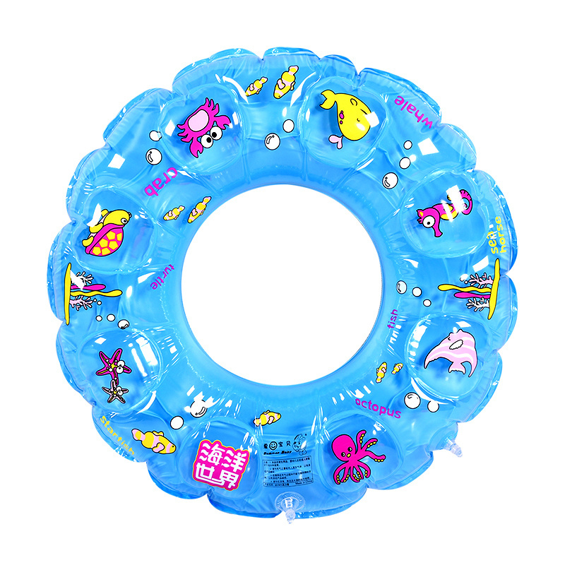 Safe Convenient Pool Accessories Inflatable Swimming Ring Easy to Inflate Inflatable Ring Child-friendly Vibrant Swimming Ring