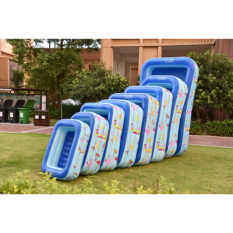 Customized large family  swimming pool adult plastic containercontainer blue outdoor swimming pool toys kids pool