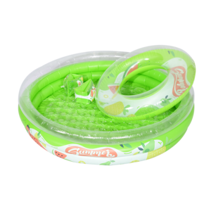 Hot 3 Ring piscina inflable 45" green baby pool for backyard outdoor inflatable pool for kids child swimming pool