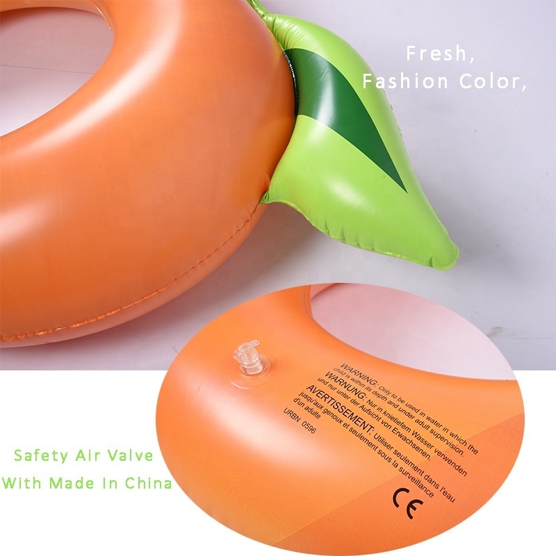 Sunshine Fruit floatie Adult Inflatable Peche Fruit Swim Ring Tube Peach Fruit Pool Float