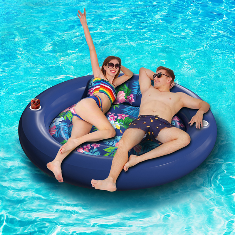 Custom XL Inflatable Tanning Pool Lounger Float for Adults Extra Large Suntan Tub Pool Floats Inflatable Skimboard Pool