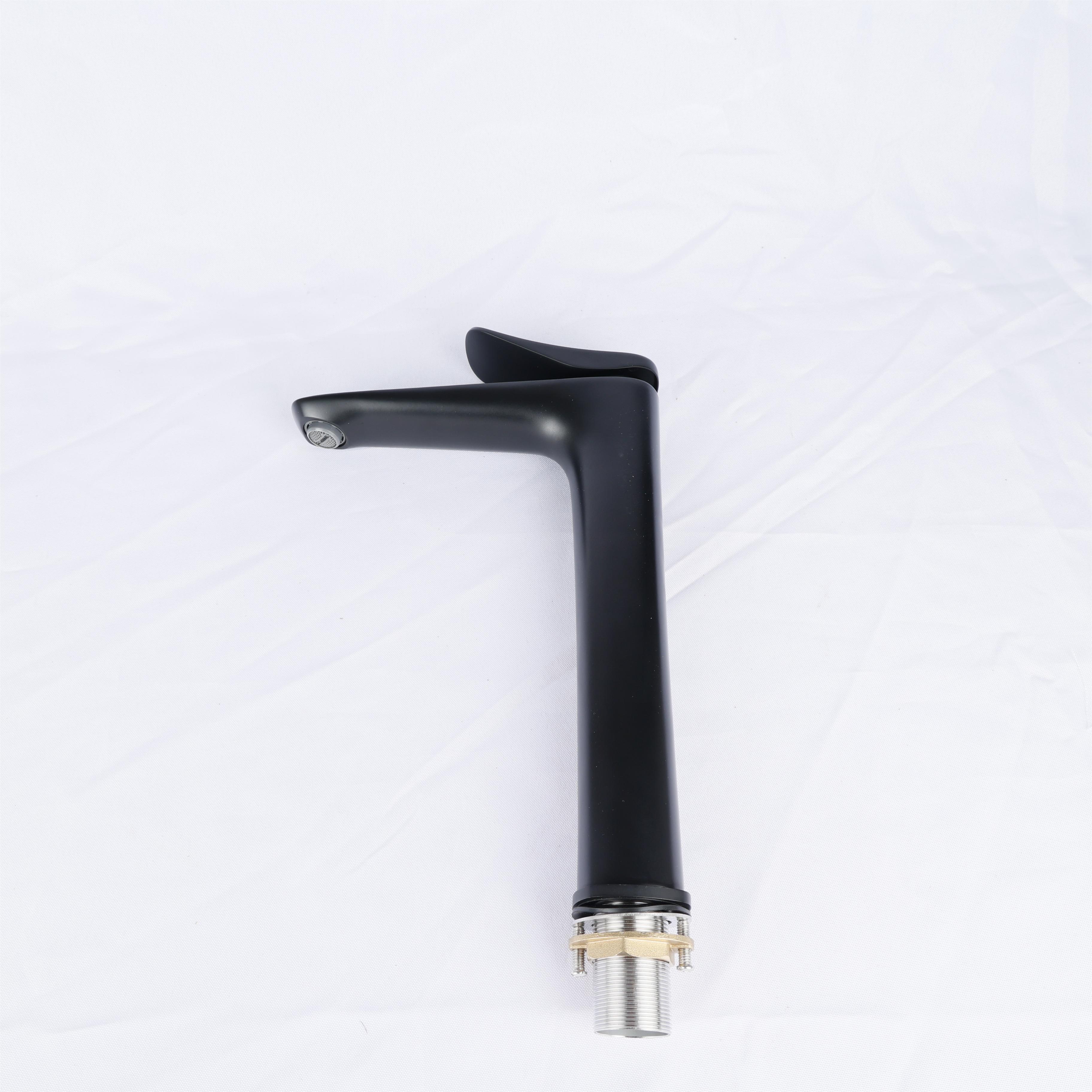 Factory Supply Black Hot Cold Water Wash Basin Mixer Taps Faucets Brass Bathroom Basin Faucet