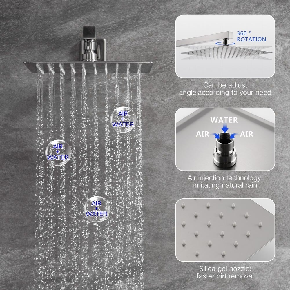 Hot Selling Stainless Steel Thermostatic Mixer Standing Shower Set Thermostati Bath Shower Mixer