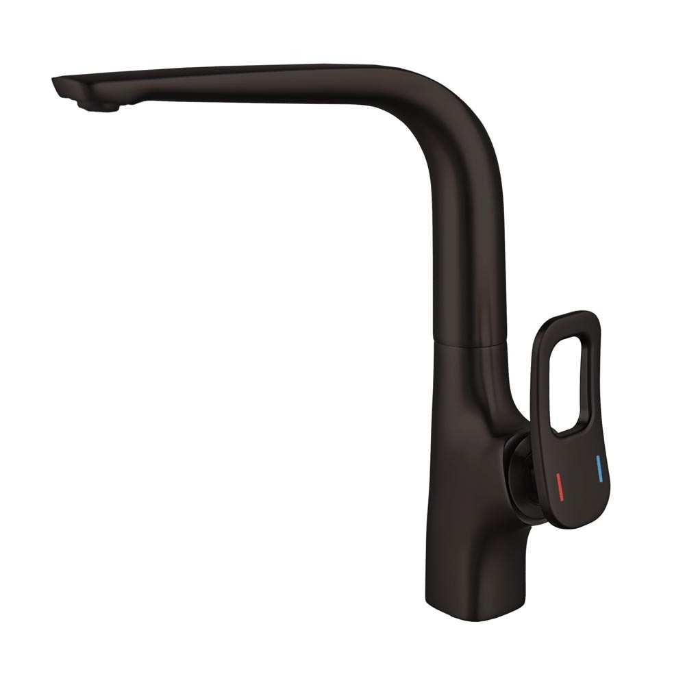 Best Selling Signal Handle Restaurant Flexible Sink Kitchen Faucet Matte Black Bathroom And Kitchen Faucets