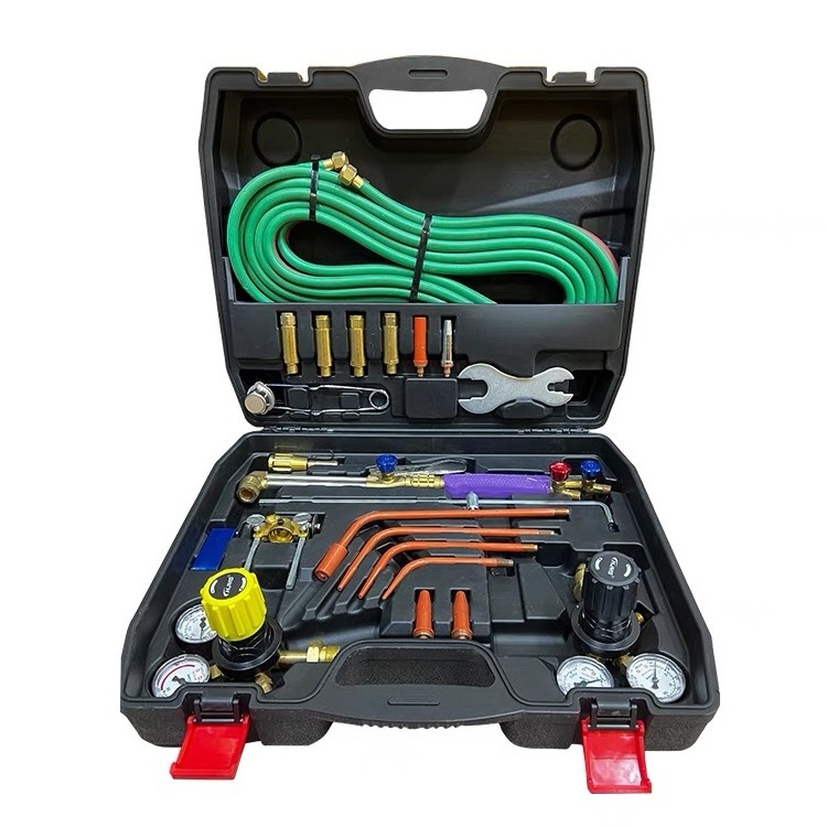 Professional Tote Oxygen Acetylene Oxy Welding Cutting Torch Kit with tank