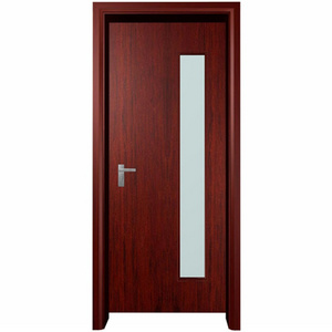 Wooden Interior School Classroom Door With Glass Window