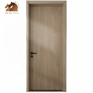 Top wood doors supplier Jinmashou doors for houses full set with frame interior PVC doors