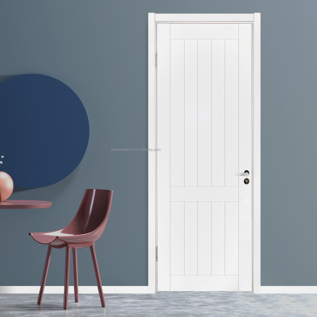 Wooden Interior School Classroom Door With Glass Window