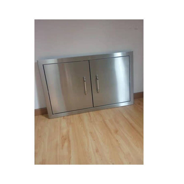 Professional Supplier Steel Double Exterior Security Doors Stainless Steel Built In Double Door