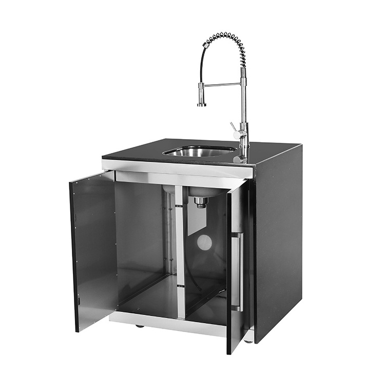 High Quality Outdoor Sink Cabinets Kitchen Stainless Steel Modern Cabinets With Sink