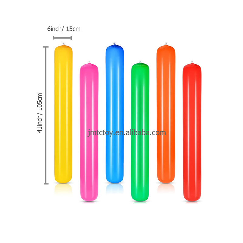 Colorful Inflatable Pool Noodles Inflatable PVC Swimming Noodles