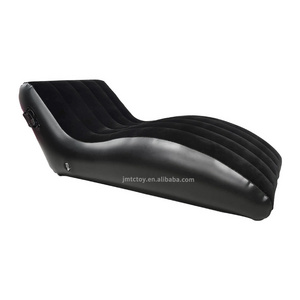 Inflatable PVC Furniture Sex Sofa S Shaped Bed Air Cushion