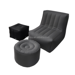 Outdoor yard garden air chair set furniture camping folding PVC stool inflatable sofa stool set