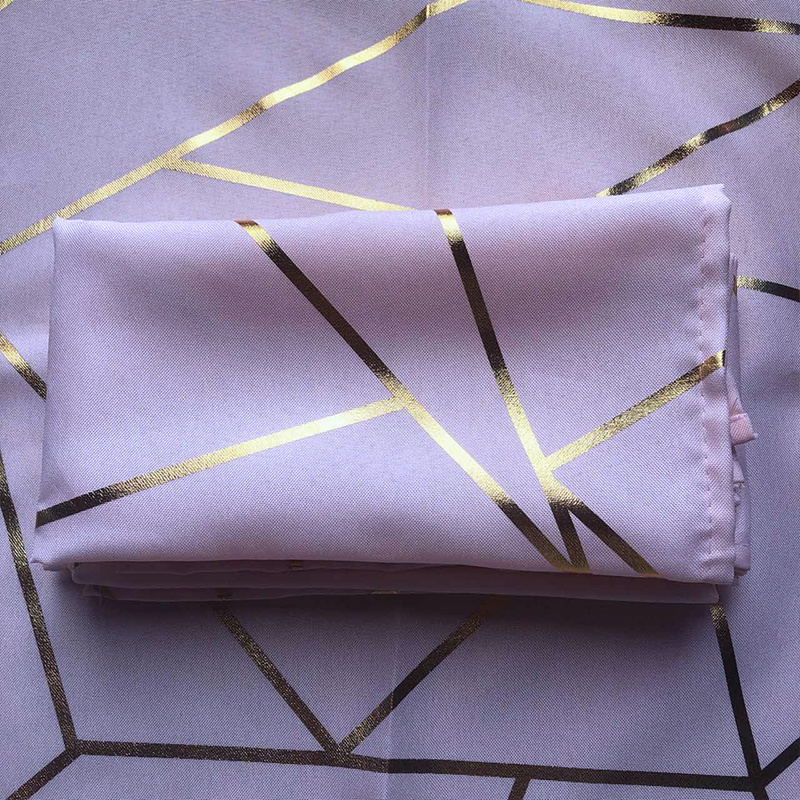 Wholesale Cheap Oxford cloth bronzing process napkin Customized size suitable for hotel wedding home textile use