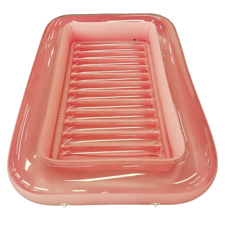 High Quality PVC inflatable tanning pool suntan tub durable plastic inflatable water swimming bed pool float