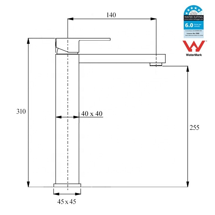 WELS 5 stars Hotel metal gun luxury modern sink deck mount counter top tall wash basin faucet For Bathroom