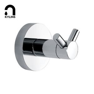 Stainless Steel Shining Double Prong Wall Kitchen Bathroom Accessories Robe Hooks