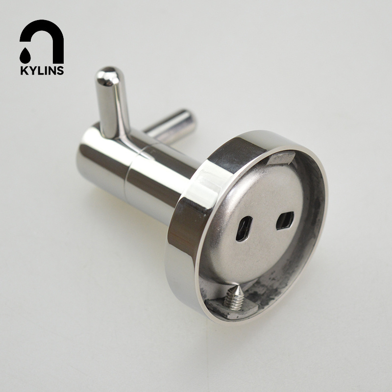 Stainless Steel Shining Double Prong Wall Kitchen Bathroom Accessories Robe Hooks