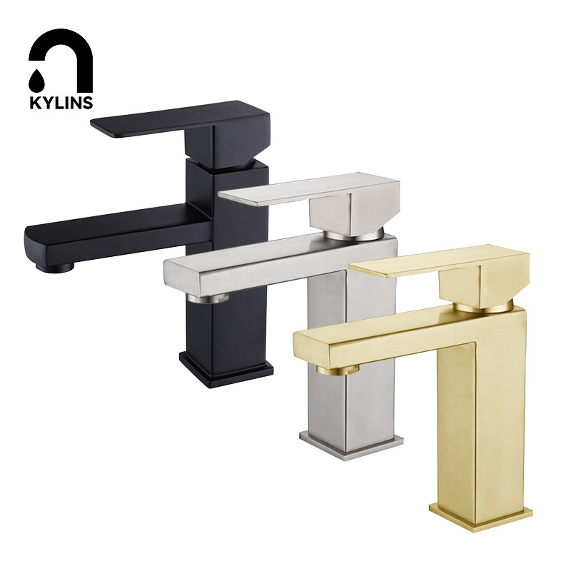 Luxury Cold And Hot bathroom bath & shower faucets Fashion design SUS 304 Watermark WELS mixer taps Basin taps