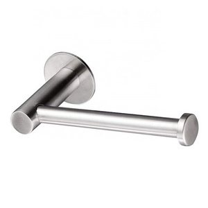 Factory Supply Bathroom 304 Stainless Steel Adhesive Toilet Roll Holder Paper Holder Rack Toilet Paper Holder